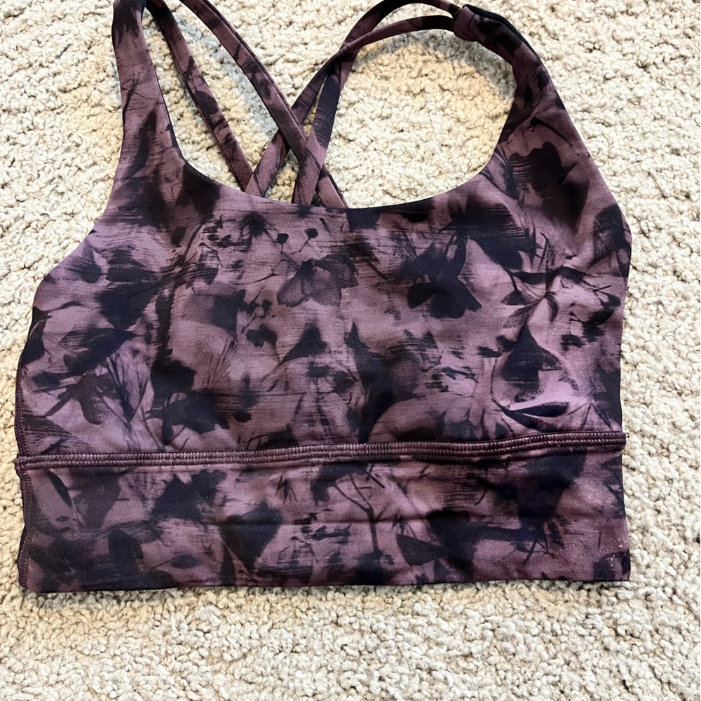 Lululemon long line energy bra shibori